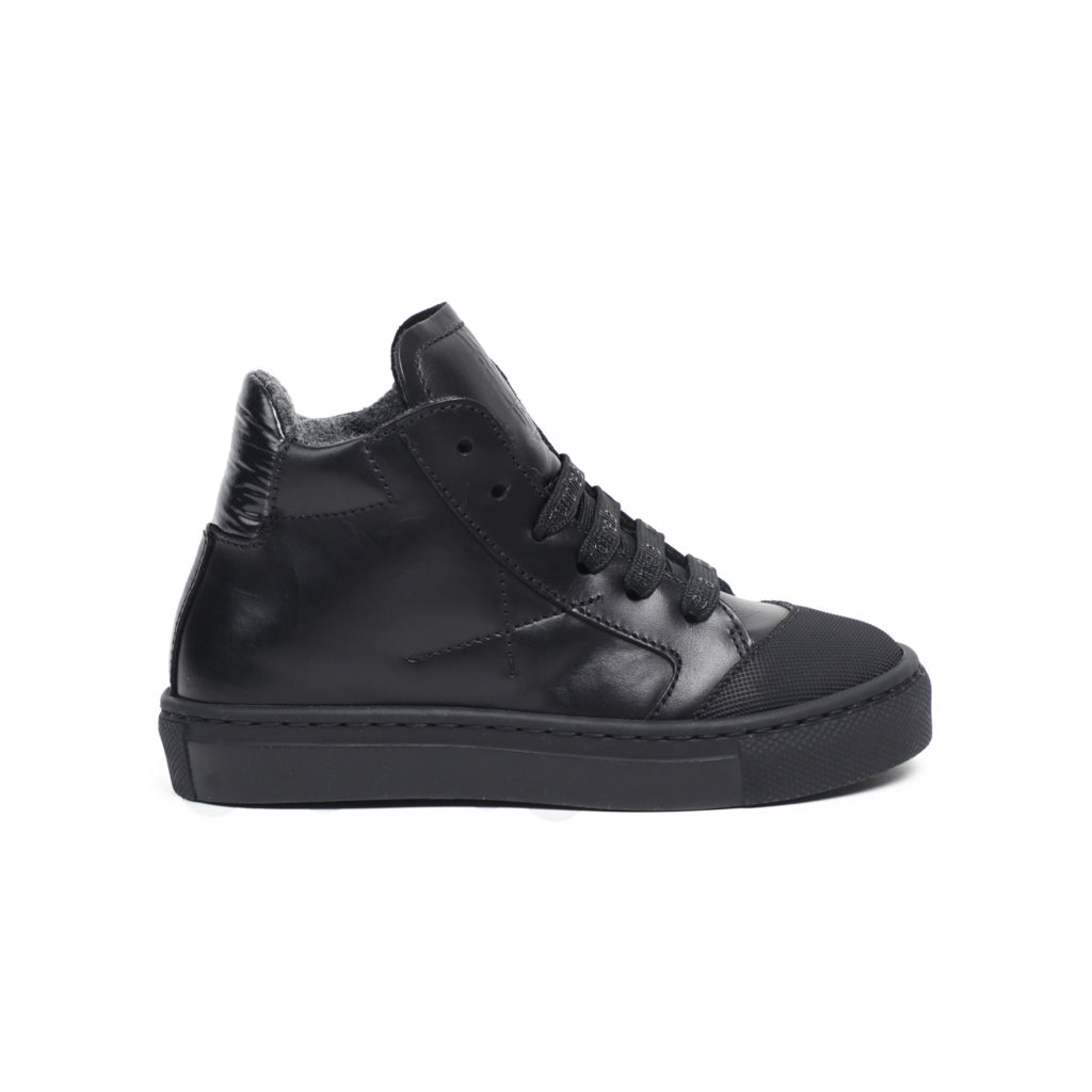 Rondinella black feltro sneaker