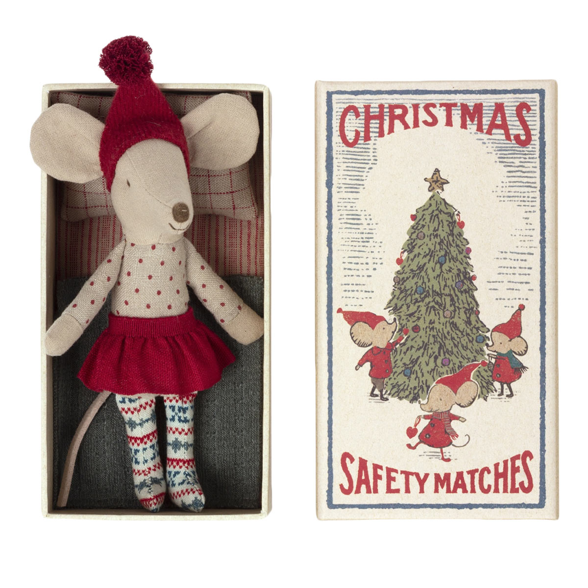 maileg Christmas mouse in box big sister