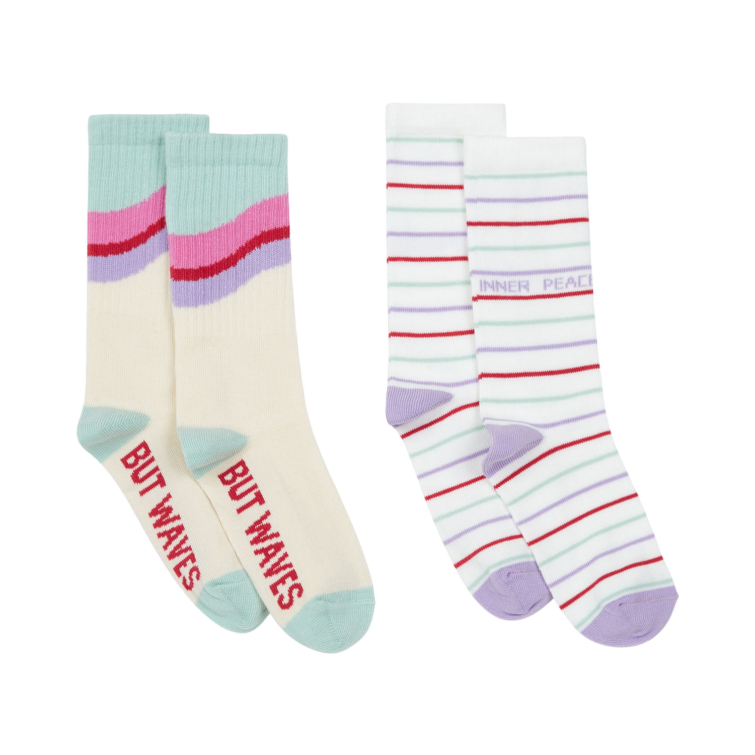 hundred pieces Waves Peace socks