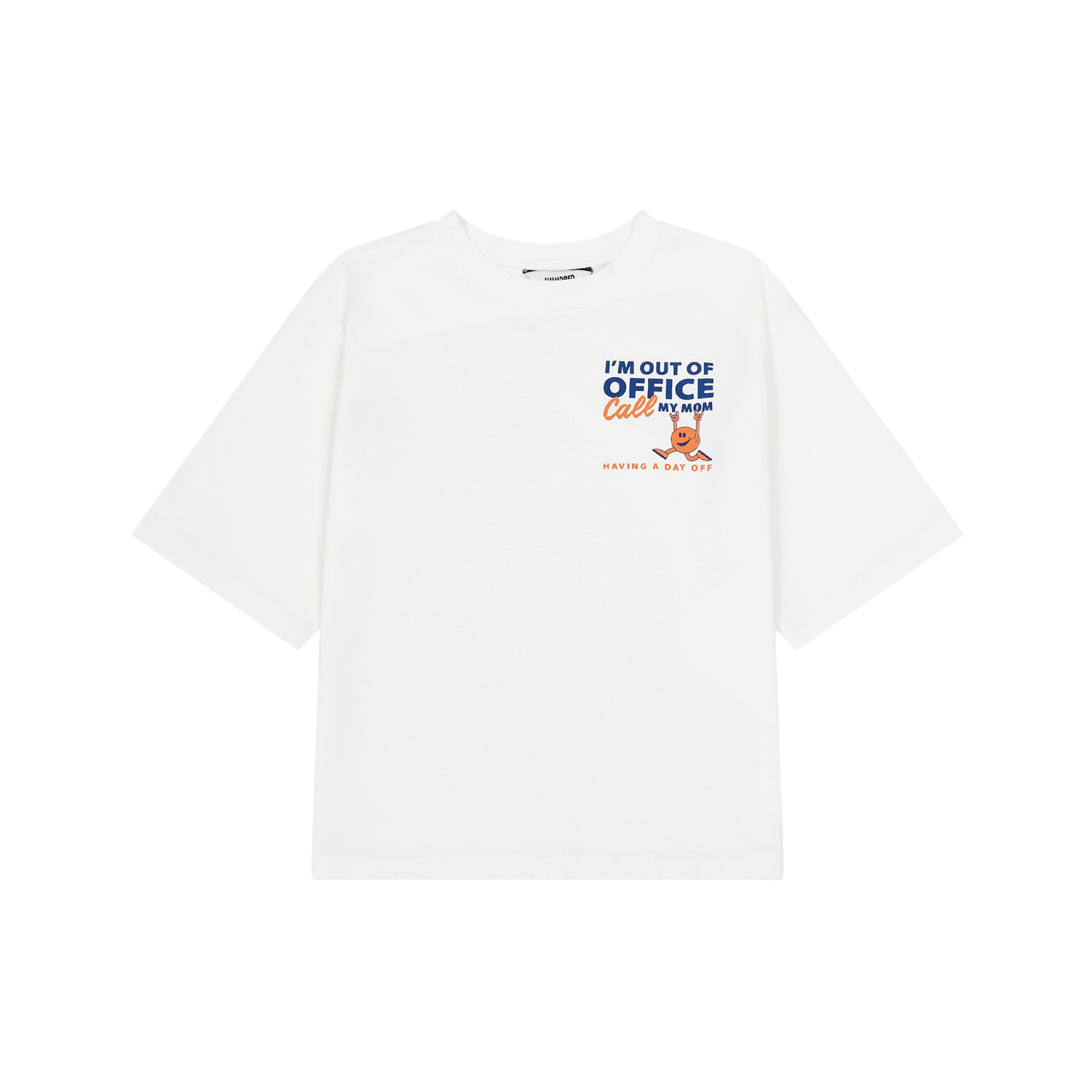 Hundred pieces oversize organic cotton T-shirt off white
