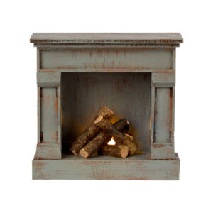 maileg miniature fireplace vintage blue au