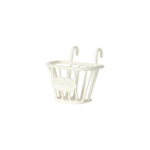 maileg White Basket for Abri à Tricycle
