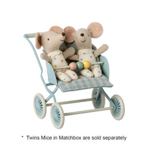 maileg Stroller for twins mint