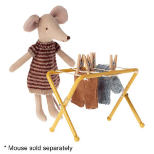 maileg drying rack and mum mouse