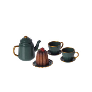 miniature tea set green maileg