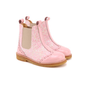 angulus girl boots rosa glitter