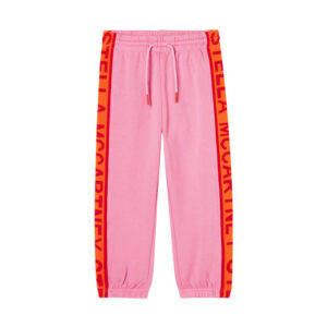 stella mccartney girls red stripe track pants pink