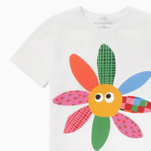 stella mccartney kids flower print t-shirt