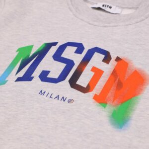 msgm logo prints in orange, blue and green