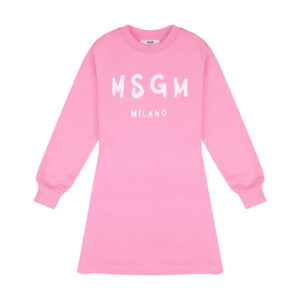 msgm-kids sweat dress pink