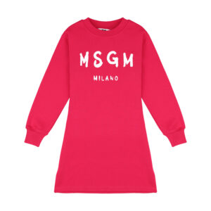 msgm-kids fuchsia sweatshirt dress