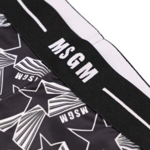 msgm-kids branded elasticated waistband