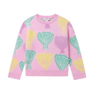 pink seashell sweater by Stella McCartney kids