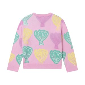 pink seashell sweater